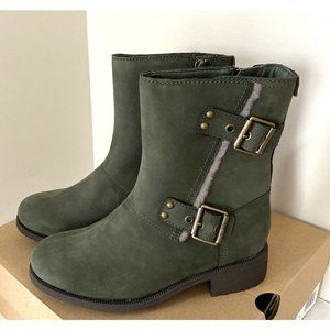 New UGG Women Niels III Boot Fashion boots Size 6 Green Suede